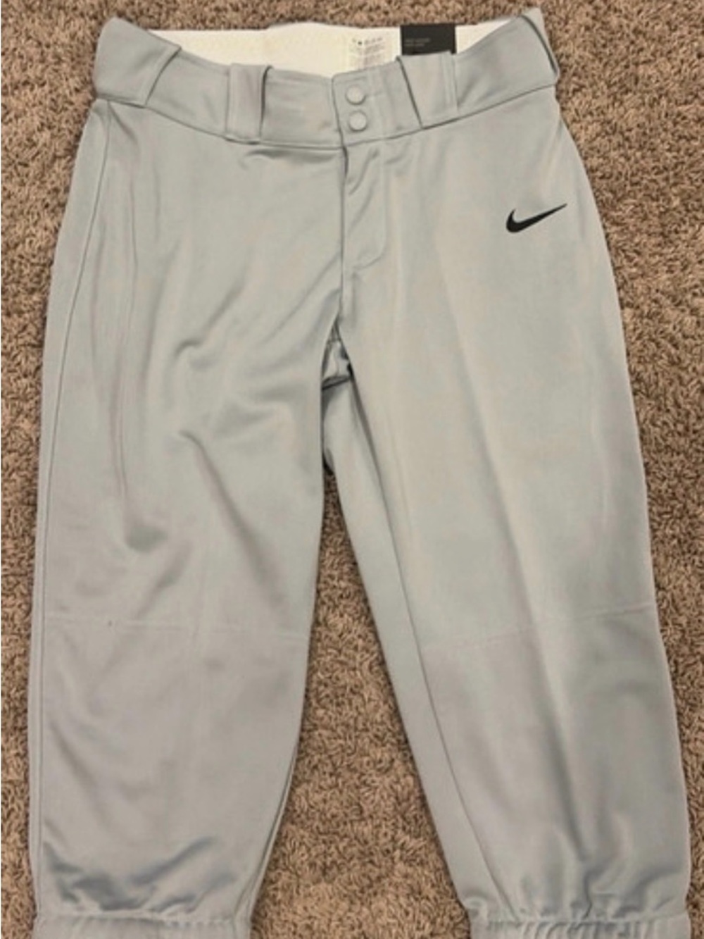 Nike women’s Light Gray Athletic softball Pants